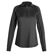 Landway Women's Heather Black Apex Baselayer Active Dry Pullover