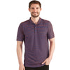 Antigua Men's Navy Heather/Mango Esteem Polo