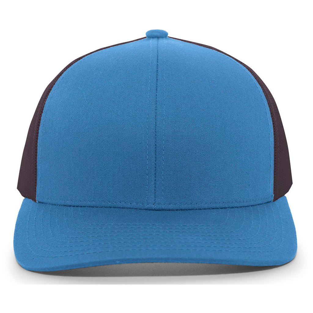 Pacific Headwear Ocean Blue/Charcoal/Ocean Blue Snapback Trucker Mesh Cap