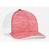 Pacific Headwear Red Heather Snapback Trucker Cap