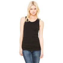 Bella + Canvas Women's Black Stretch Rib Tank