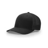 Richardson Black Mesh Back Solid Trucker R-Flex Hat