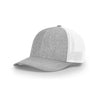 Richardson Heather Grey/White Mesh Back Split Trucker R-Flex Hat