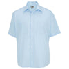 Edwards Men's Blue 2-Pocket Broadcloth Short Sleeve Shirt