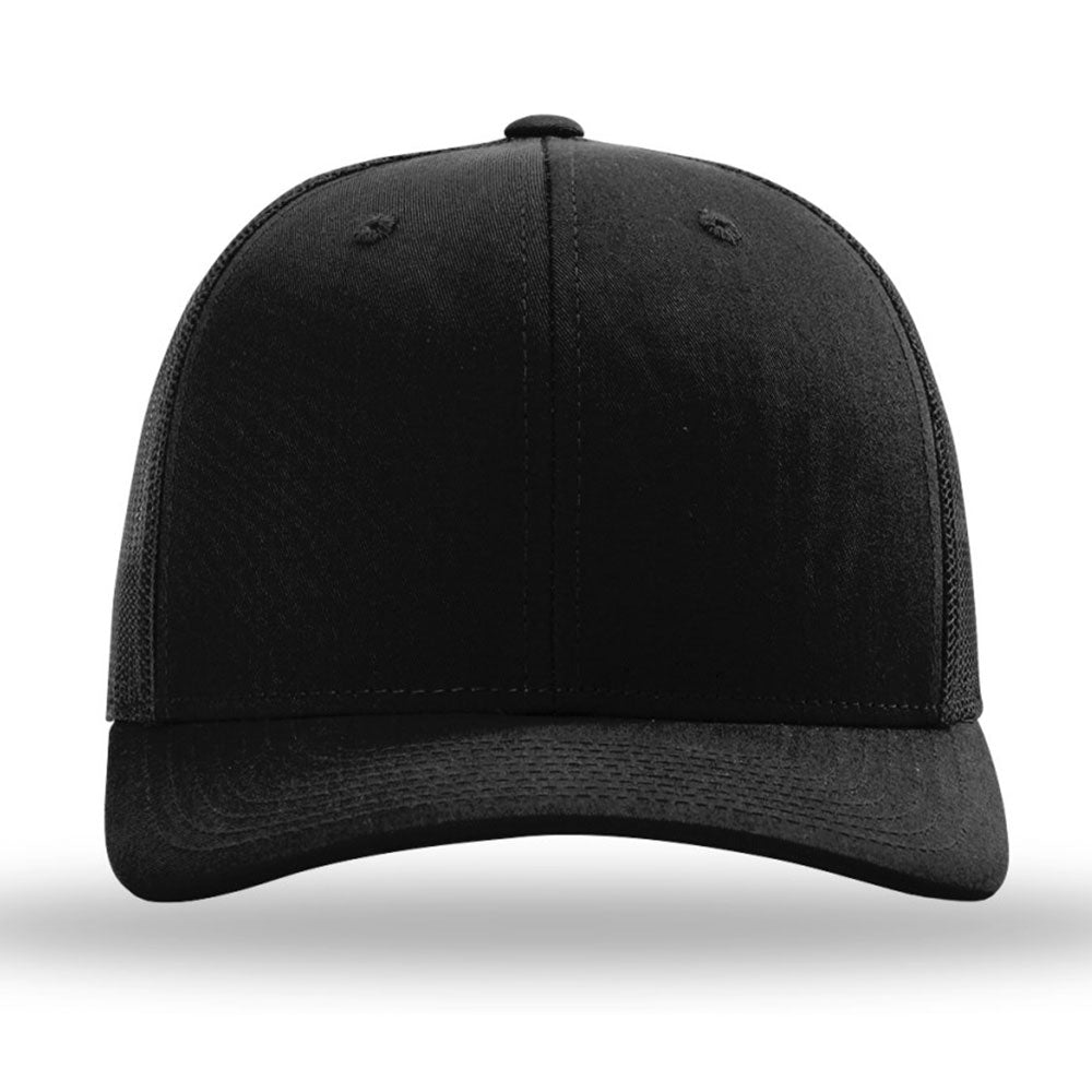 Richardson Black R-Flex Adjustable Trucker Cap