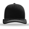 Richardson Black/White R-Flex Adjustable Trucker Cap