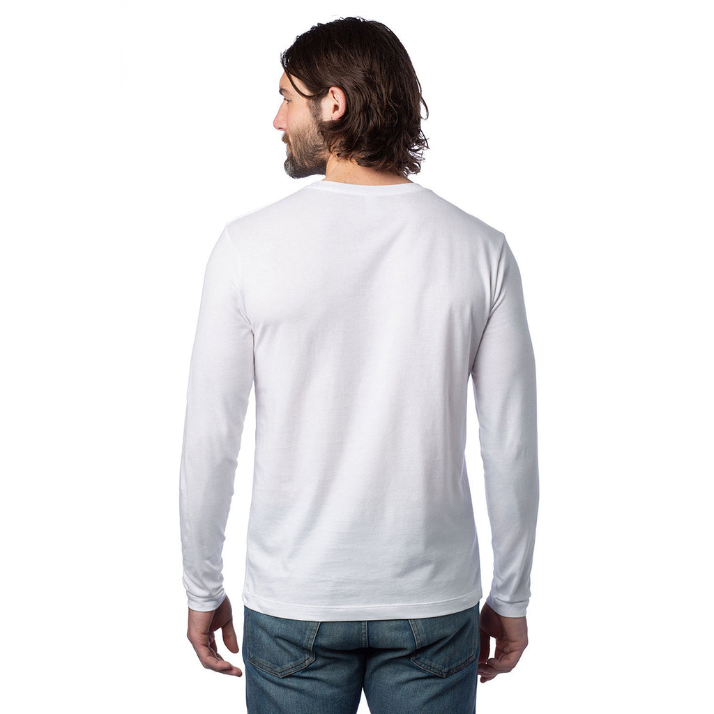 Alternative Apparel Unisex White Long Sleeve Go-To-Tee