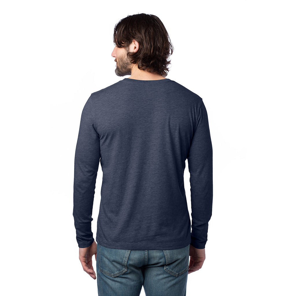 Alternative Apparel Unisex Midnight Navy Long Sleeve Go-To T-Shirt