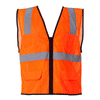 ML Kishigo Men's Orange Economy Mesh 6-Pocket Vest