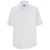 Edwards Men's White Easy Care Short Sleeve Poplin Shirt