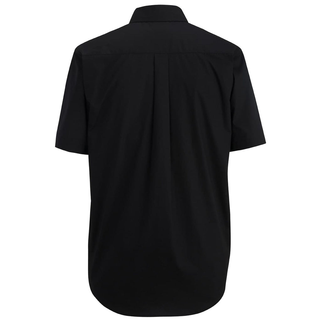 Edwards Men's Black Comfort Stretch Poplin