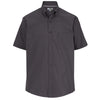 Edwards Men's Steel Grey Lightweight Short Sleeve Poplin Shirt