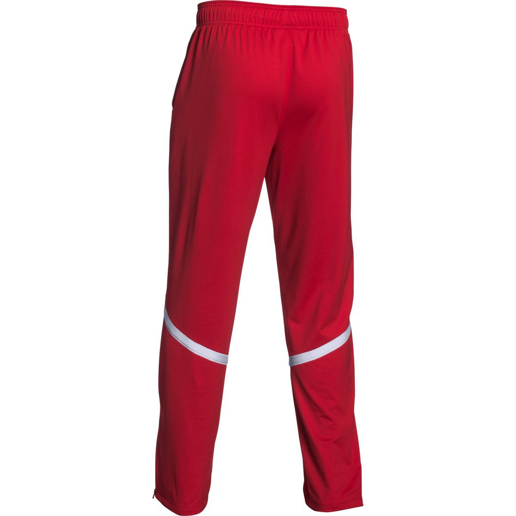 Under Armour Men's Red/White Qualifier Warm-Up Pant