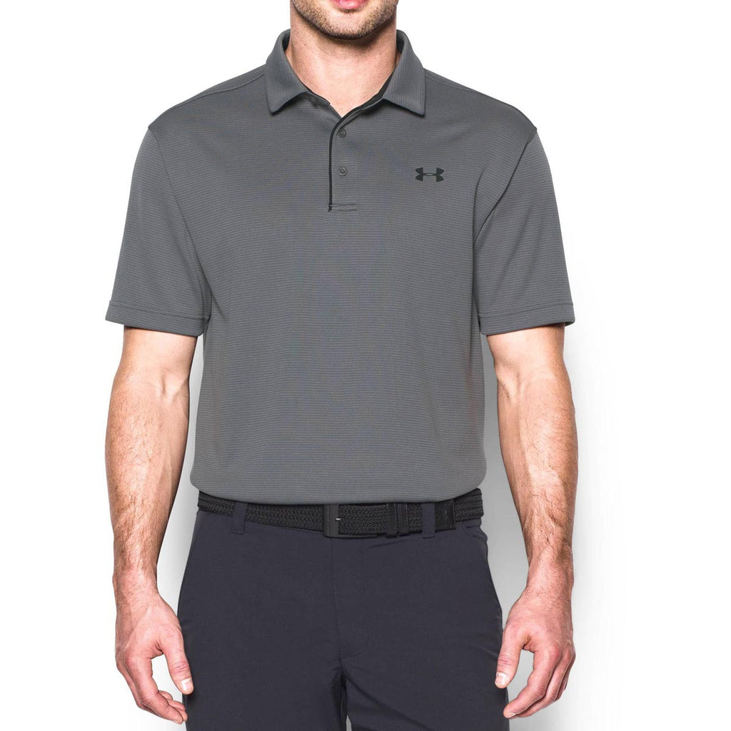 Under Armour Men's Graphite/Black/Black Tech Polo