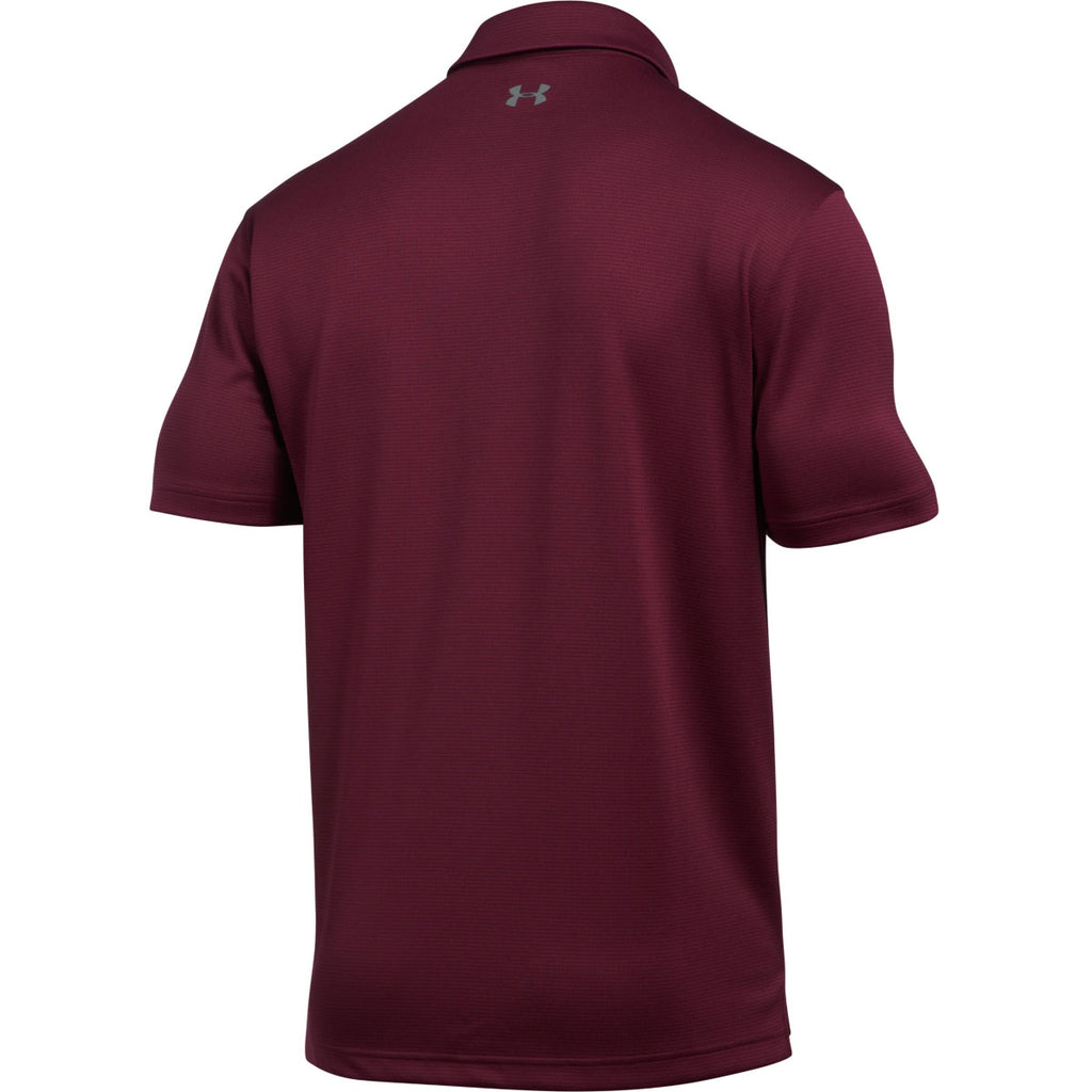 Under Armour Men's Maroon/Graphite Tech Polo