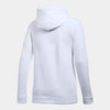 Under Armour Women's White Hustle Fleece Hoody