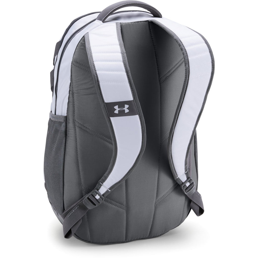 Under Armour White UA Team Hustle 3.0 Backpack