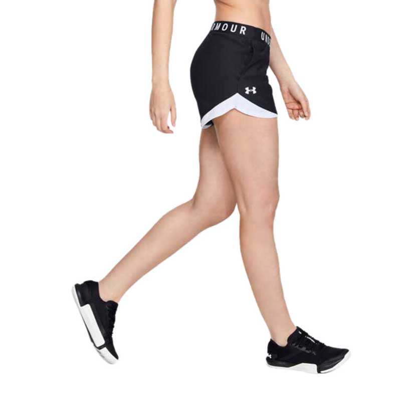 Under Armour Women's Black/White Play Up Shorts 3.0