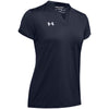 Under Armour Women's Midnight Navy Team Performance Polo