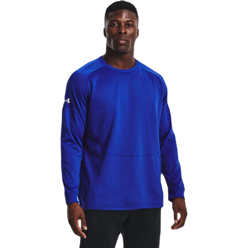 Under Armour Men's Royal/White Fleece Storm Crew