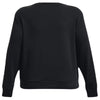 Under Armour Women's Black/White Rival Terry Crew