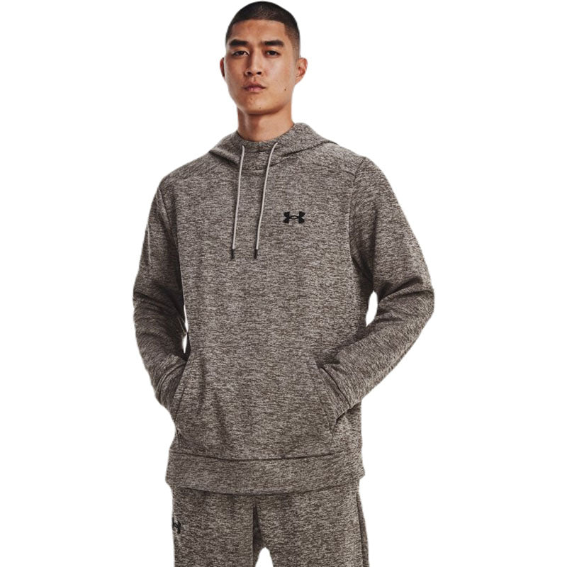 Under Armour Men's Pewter/Fresh Clay/Black Armour Fleece Twist Hoodie