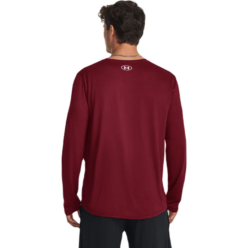 Under Armour Men's Cardinal/White Team Tech Long Sleeve