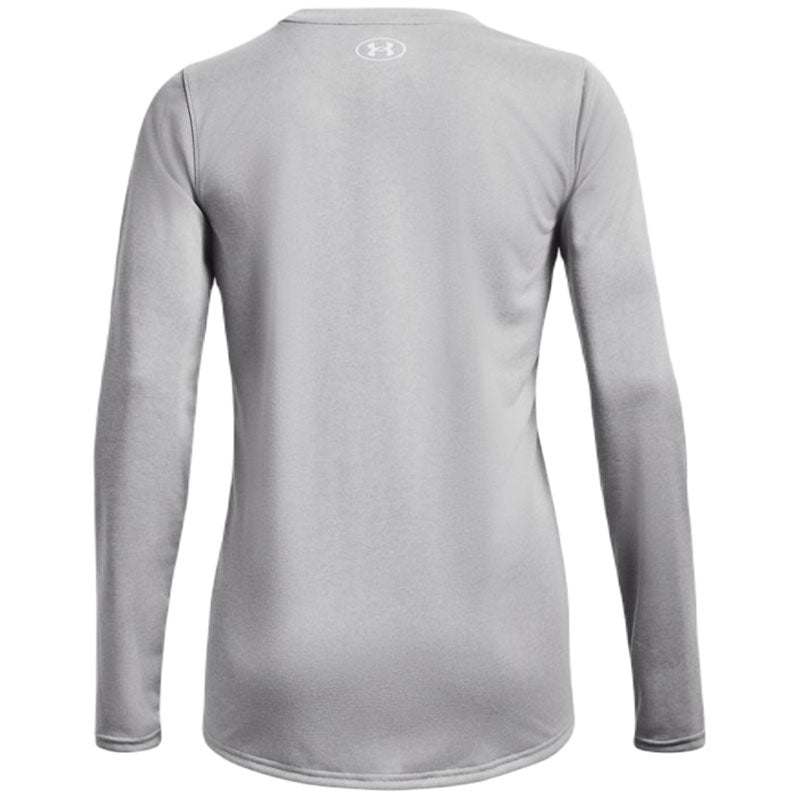 Under Armour Women's Mod Grey Light Heather/White Team Tech Long Sleeve