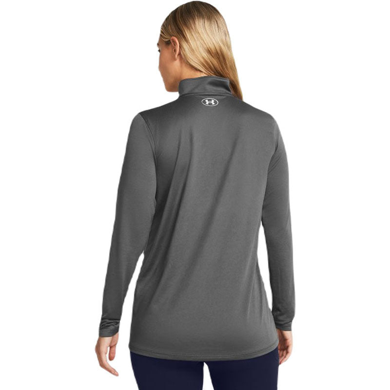 Under Armour Women's Castlerock/White Team Tech 1/2 Zip