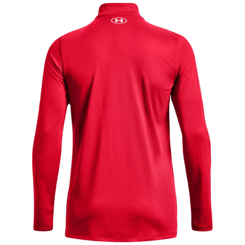 Under Armour Women's Red/White Team Tech 1/2 Zip