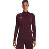 Under Armour Women's Maroon/White Team Tech 1/2 Zip