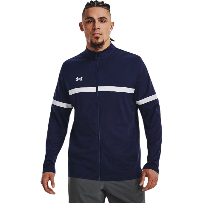 Under Armour Men's Midnight Navy/White Team Knit Warm-Up Full Zip