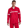 Under Armour Men's Red/White Team Knit Warm-Up Full Zip