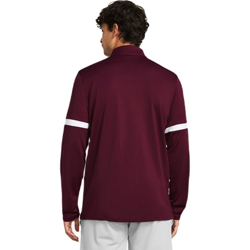 Under Armour Men's Maroon/White Team Knit Warm-Up Full Zip