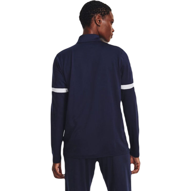 Under Armour Women's Midnight Navy/White Team Knit Warm Up Full-Zip