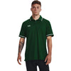 Under Armour Men's Forest Green/White Team Tipped Polo