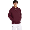 Under Armour Men's Maroon/White Rival Fleece Hoodie