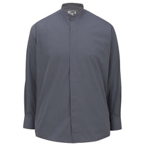 Edwards Men's Dark Grey Banded Collar Shirt