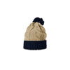 Richardson Stone/Navy Chunk Twist Knit Beanie with Cuff