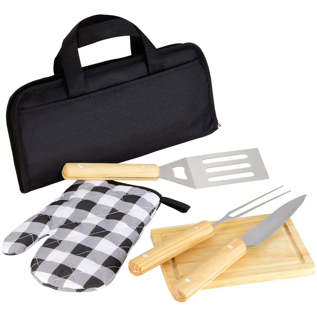 Leed's Black 5pc BBQ Set