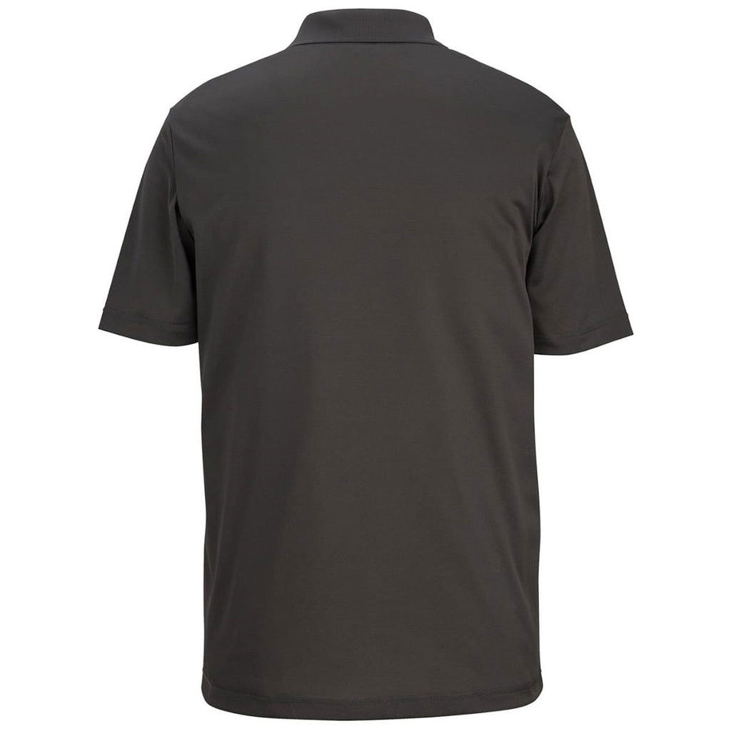 Edwards Men's Steel Grey Mini-Pique Snag-Proof Polo