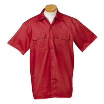 Dickies Men's Red 5.25 oz. Short-Sleeve Work Shirt