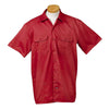 Dickies Men's Red 5.25 oz. Short-Sleeve Work Shirt