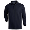 Edwards Men's Navy Hi-Performance Mesh Long Sleeve Polo