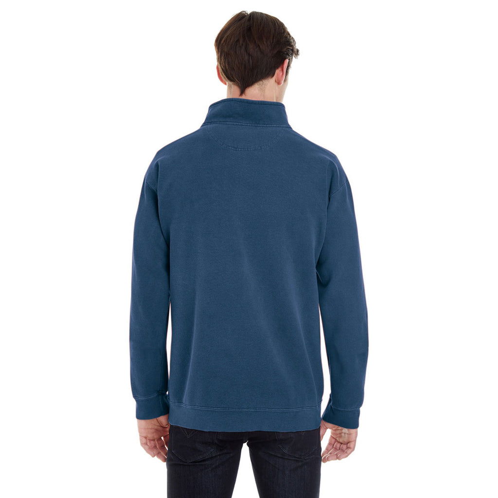 Comfort Colors Men's True Navy 9.5 oz. Quarter-Zip Sweatshirt