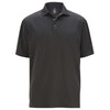 Edwards Men's Steel Grey Snap Front Hi-Performance Short Sleeve Polo