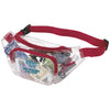 BIC Clear/Red Clear Fanny Pack