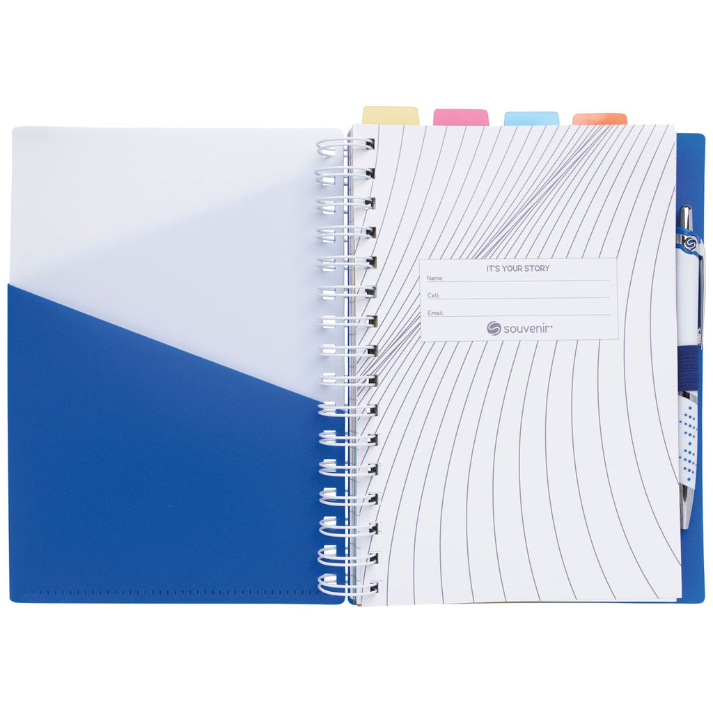 Souvenir Blue Notebook with Vertex Pen