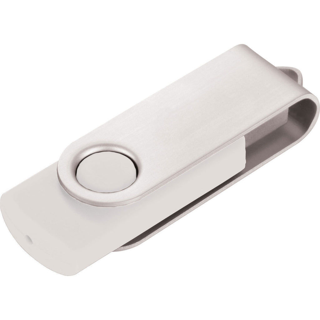 Leed's White Rotate Flash Drive 8GB