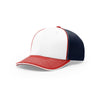 Richardson White/Navy/Red On-Field Tri-Color Pulse SportMesh R-Flex Cap